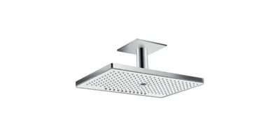 Produktbild von hansgrohe Kopfbrause RAINMAKER SELECT 460 3jet DN 15, mit Deckenanschluss 100 mm EcoSmart Version 9 l/min weiß/chrom