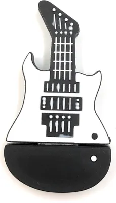 Obrázok produktu pre Onlineworld2013 Rocková gitara Gumová gitara Zábavný USB kľúč 128 GB USB 3.0