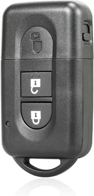 Produktbild von Techstar-Autoschlüsselgehäuse mit 2 Tasten, kompatibel mit Nissan Qashqai, Note, X-Trail, Micra, NV200, Tiida – mit ungeschnittenem Schlüsselblatt