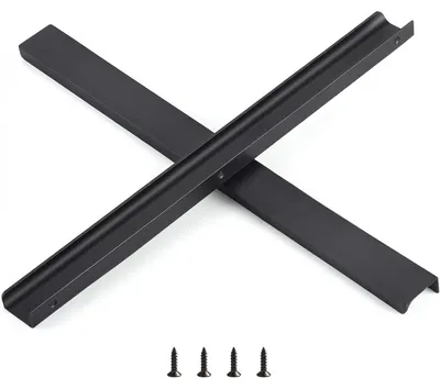 Imagen del producto de Juego de 10 tiradores ocultos de aluminio para puertas de muebles, color , de 300 mm