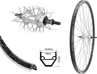 Produktbild von Bärwinkels 28 Zoll Hinterrad Fahrrad Hinterrad Laufrad Felge Schraubkranz Vollachse 622-19