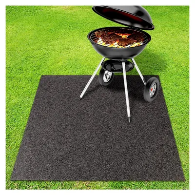 Produktbild von Grillmatte Bodenschutz - Grillteppich - feuerfeste Unterlage für Gasgrill oder Holzkohlegrill BBQ Bodenschutzmatte 100 x 200 cm