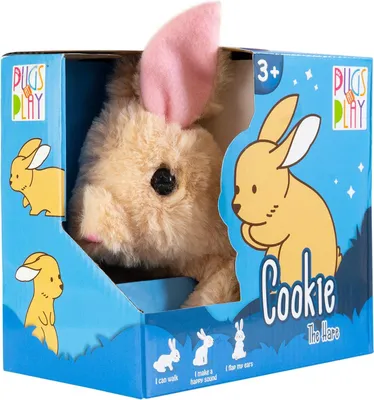 Productafbeelding van Interactieve konijnenknuffel voor mopshonden, voor speelplezier