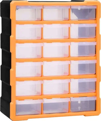Zdjęcie produktu dla Organizer do wielu szuflad Living Store 18 szuflad 38x16x47 cm
