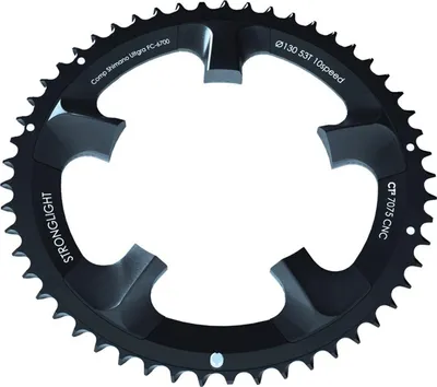 Produktbild von STRONGLIGHT 273755 Kettenblatt Ultegra 130mm außen 50 Zähne, ct², 10-fach, schwarz
