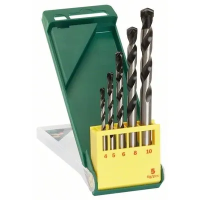 Produktbild von Betonbohrer-Set, HM, 5-teilig, 4 - 10 mm