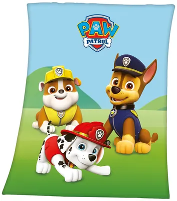 Produktbild von Herding Paw Patrol Fleece-Decke Kuscheldecke Gr. 130x160 cm
