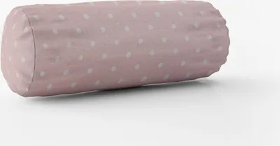 Produktbild von SCHÖNER LEBEN. Kissenhülle Full Stop Punkte candy rosa weiß Größe 15x40cm (ØxB) Nackenrolle 15x40cm (ØxB) Nackenrolle Größe