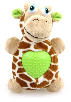 Produktbild von SwissPet Plüsch-Giraffe Hearties - Hundespielzeug