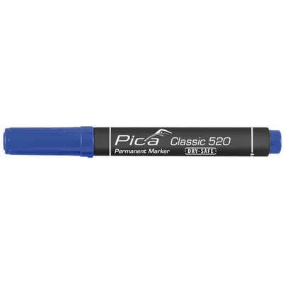 Zdjęcie produktu dla Marker permanentny Pica 1-4 mm, okrągła końcówka, niebieski