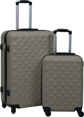 Image de Best Möbel Trolley-Set à coque dure 2 pcs. Anthracite ABS - Valises et bagages Cloris Nouveau2804955 1parcel