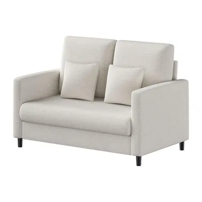 Produktbild von 2-Sitzer Sofa 132 cm Chenille, Massivholzrahmen, Abnehmbare Bezüge