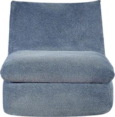 Produktbild von Sessel aus blauem, strukturiertem Stoff von LOLEVA