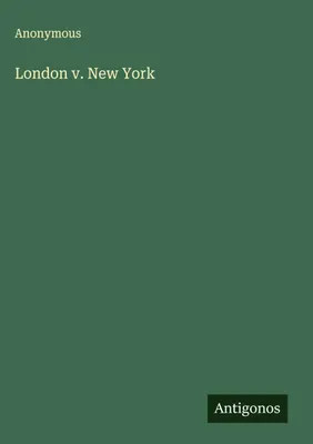 Produktbild von London v. New York