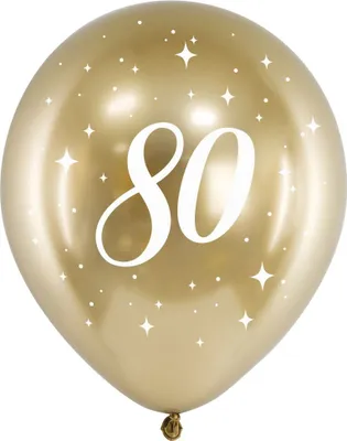 Produktbild von Luftballon Ø30cm "Happy Birthday" Gold | 6 Stk. #80