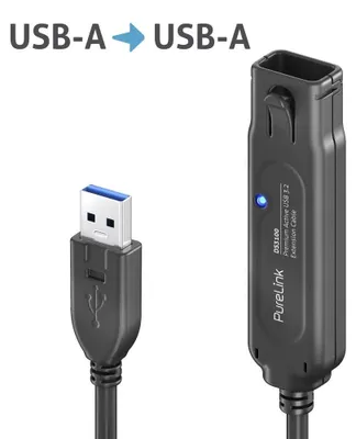 Productafbeelding van PureLink DS3100-100, 10 meter, USB-A, USB-A, USB 3.2 Gen 1 (3.1 Gen 1), zwart
