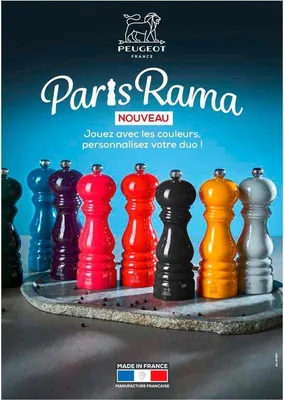 Produktbild von Famanu Salzmahlwerk 18 cm - 6 Mahlgrade - PEFC-es Holz - Rot lackiert