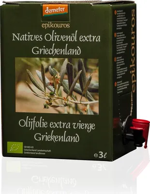 Zdjęcie produktu dla Epikouros oliwa extra virgin Kalamata 3L bag-in-boxDemeter