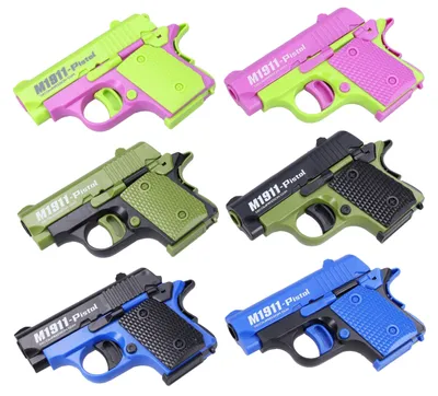 Produktbild von Wiky Spielzeugpistole 12 cm mit beweglichem Schlitten und Sicherung