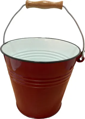 Immagine prodotto di Secchio universale Ibili-Roja, acciaio smaltato, 22 cm, rosso/bianco