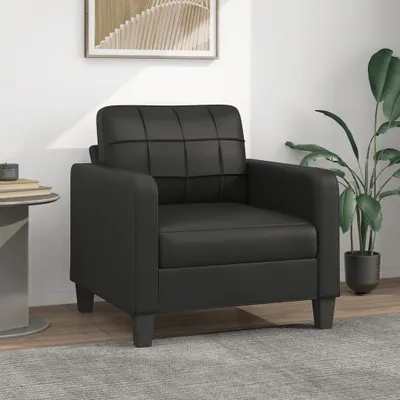 Produktbild von ZMH Sessel Schwarz 60 cm Kunstleder