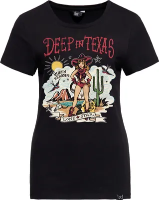 Produktbild von Queen Kerosin T-Shirt - Deep In Texas Schwarz M