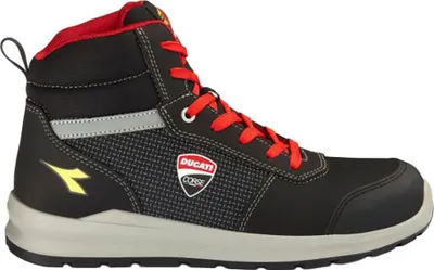 Produktbild von Sicherheitshochschuh Diadora Speedy Race Mid S3S - T.44 - Schwarz/Fungus - DIADORA - 701.181704-C2541 T.44