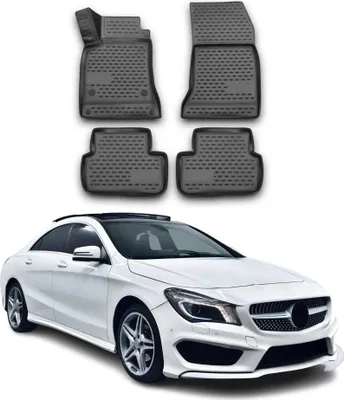 Obrázok produktu pre 2013-2019 Mercedes CLA C117 Podlahové rohože TPE čierne 4 ks