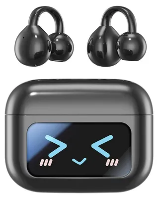 Produktbild von Clip-On-Bluetooth-Kopfhörer, offene Ohrhörer 5.4 Bluetooth, aktive Geräuschunterdrückung, kabellose Kopfhörer, Sport-Clip-On-Ohrhörer (schwarz)