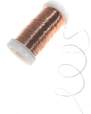 Produktbild von 100g Myrtendraht echt Kupfer 0,3mm 160m Kupferdraht Dekodraht Basteldraht Spule