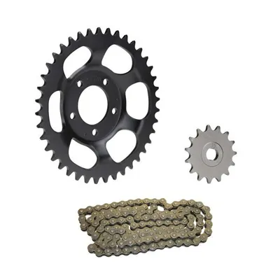 Produktbild von Kettensatz 3-teilig schwarz 15/40 Zähne für Hercules Prima GT GX