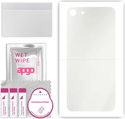 Produktbild von apgo Rückseite Schutzfolie, Matt, kompatibel mit Apple iPhone 7, Hinten Hydrogel-Displayschutzfolie mit Positionierhilfe, kratzfest, einfache Montage