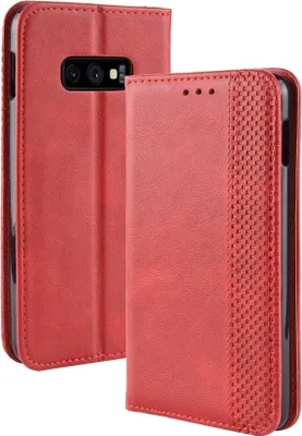 Produktbild von Mobigear Sensation  Samsung Galaxy S10e Hülle Klapphülle Geldbörse - Rot