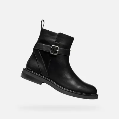 Obrázek produktu pro Geox, černé dámské kotníkové boty, model Serilda, velikost 39,5