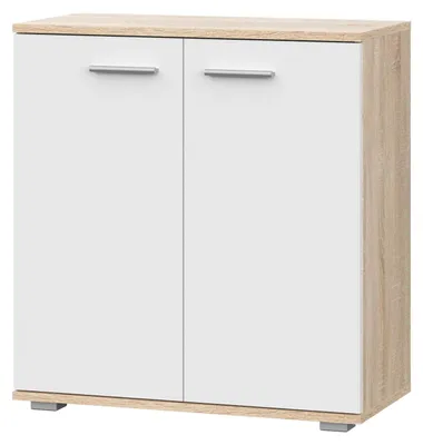 Obrázok produktu pre Komoda raumhirsch, prevedenie: sonoma, farba: biela, rozmery: 69 x 74 x 34 cm