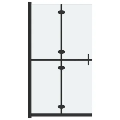 Produktbild von Faltbare begehbare Duschwand ESG-Glas mattiert 70x190 cm