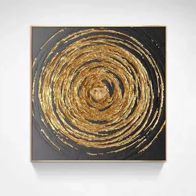 Imagen del producto de Cuadro decorativo abstracto -  - 50x50 cm - Pintura al óleo - Cuadrado