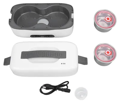 Productafbeelding van Elektrische lunchbox met verwarming, slimme timerfunctie, stoomgaarfunctie, draagbaar, roestvrij staal, individuele verwarming voor thuis, kantoor, reizen en buitenshuis