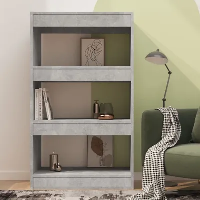 Produktbild von "Winterschlussverkauf "Bücherregal/Raumteiler - CLORIS - Standregal - Robust und langlebig - Betongrau 60x30x103 cm Holzwerkstoff - NeuMöbel3580426