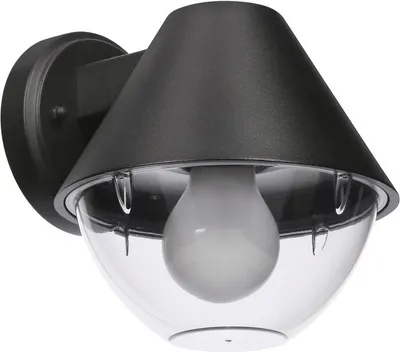 Produktbild von Gartenlampe, Außenwandlampe, schwarzer Kegelschirm, 1xE27 40W, Hendera Candellux