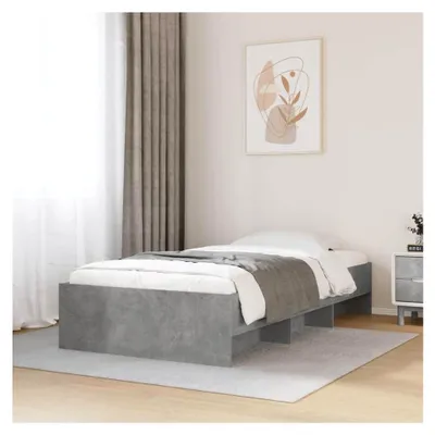 Produktbild von Bettgestell ohne Matratze, Betongrau, 90 x 200 cm, Holzwerkstoff
