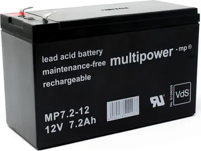 Image de Powery batterie au plomb (multipower) MP7,2-12 Vds