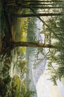 Produktbild von Johan Christian Dahl Kunstdruck Bild - Nordische Landschaft, 1822 (120 x 180 cm)