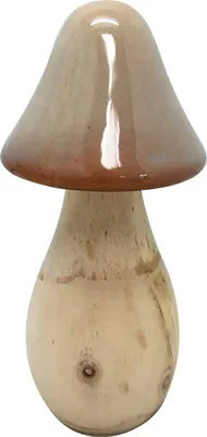 Produktbild von Dekofigur Keramik Mave Pilz 8x8x16 cm Naturfarben 1 Stück