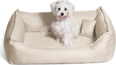 Produktbild von tierlando DONALD ORTHO Hundebett Anti Haar M L XL XXL 80 100 120 150cm - Größe: 120x85cm | Farbe: 05 Creme