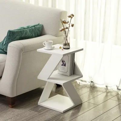 Produktbild von Skye Decor, Albeni - White, Beistelltische, Weiß, 30 x 50 x 30 cm