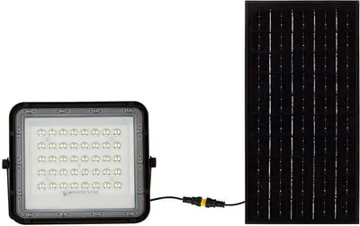 Produktbild von Schwarze Solar-Flutlichter - 6W - IP65 - 800 Lumen - 6400K
