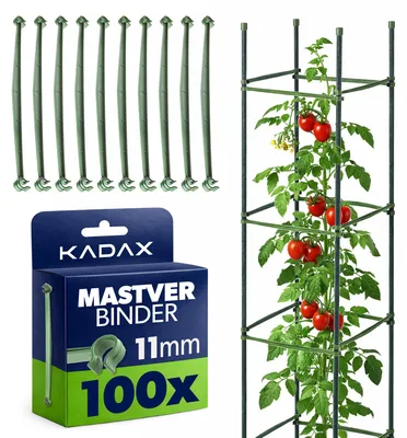 Zdjęcie produktu dla Łączniki do palików KADAX, średnica 11 mm, 100 sztuk, łączniki do palików do podpór dla pnączy, obelisków i podpór do pomidorów w szklarni, łączniki wtykowe do palików
