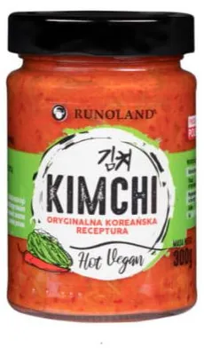 KIMCHI HOT VEGAN KOREAŃSKA KISZONA KAPUSTA 270G RUNOLAND