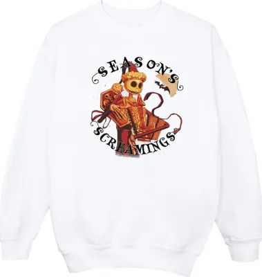 Produktbild von Disney - "The Nightmare Before Christmas Seasons Screamings" Sweatshirt für Herren BI42731 (L) (Weiß)